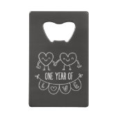 1er anniversaire cadeau pour son ouvre-bouteille d (Dos)