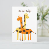 1er anniversaire Carte de remerciements (Debout devant)