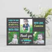 1er anniversaire Carte de remerciements (Debout devant)