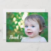 1er anniversaire Carte de remerciements (Dos)