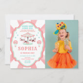 1er anniversaire Cirque Photo Invitation (Devant)