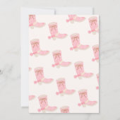 1er Anniversaire Cowgirl Premier Rodéo Invitation (Dos)