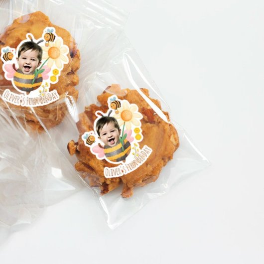 1er Anniversaire Custom Bee Sticker Party Favorise