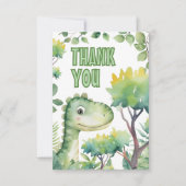 1er anniversaire de bébé dinosaure Dino-Mite Merci (Devant)