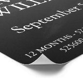 1er anniversaire de mariage Impression moderne ave (Coin)