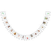 1er Anniversaire Dinosaur 12 Mois Photo Drapeaux (Tout)