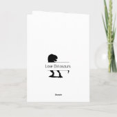 1er Anniversaire Dinosaur heureux bébé Carte Jungl (Dos)