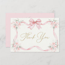1er anniversaire fille Carte de remerciements avec