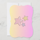 1er anniversaire filles invitation en rose (Dos)