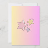 1er anniversaire filles invitation en rose (Dos)