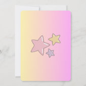 1er anniversaire filles invitation en rose (Dos)