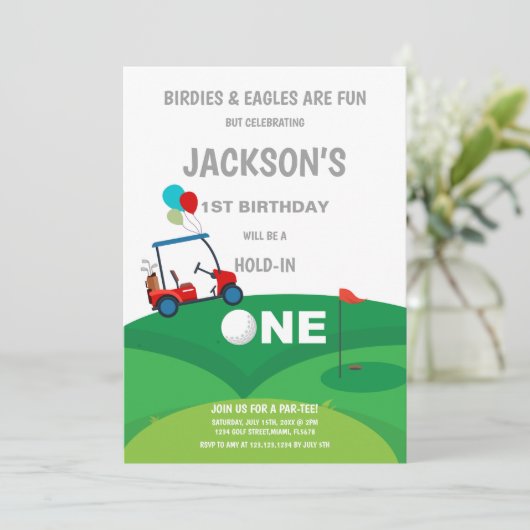 1er Anniversaire Golf Invitation (Debout devant)