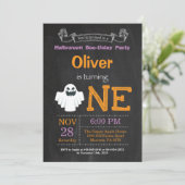 1er Anniversaire Halloween Fête Invitation (Debout devant)