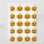 1er anniversaire Halloween Petite invitation Citro (Dos)