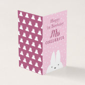 1er Anniversaire Hiver Lapin Rose & Snowflakes Pho (Outside)