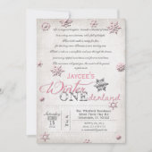 1er anniversaire hiver Onederland Invitation (Devant)