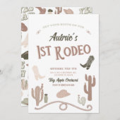 1er anniversaire Invitation (Devant / Derrière)