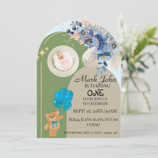 1er anniversaire Invitation (Debout devant)