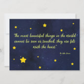 1er anniversaire Invitation (Dos)