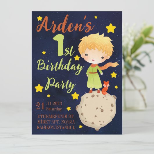 1er anniversaire Invitation (Debout devant)