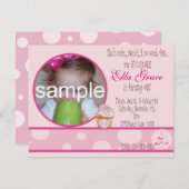 1er anniversaire Invitation (Devant / Derrière)