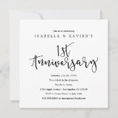 1er anniversaire | Invitation à la fête (Devant)