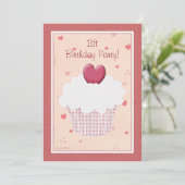 1er anniversaire Invitation à la fête du Coeur Cup (Debout devant)