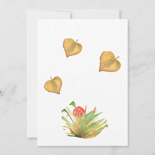 1er anniversaire Invitation "Charming Mushroom" (Dos)