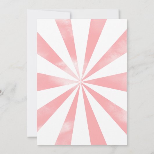 1er Anniversaire Invitation Cirque (Dos)