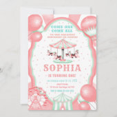 1er Anniversaire Invitation Cirque (Devant)