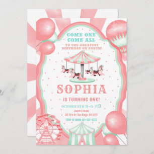 1er Anniversaire Invitation Cirque