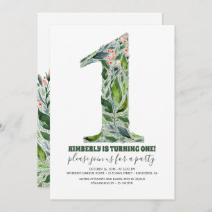  1er anniversaire Invitation de fête