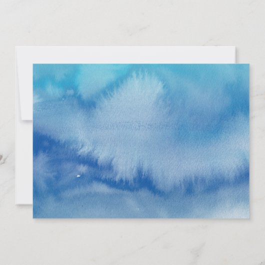 1er Anniversaire Invitation sous la mer Ocean Beac (Dos)