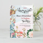 1er anniversaire Invitation | Tea Party (Debout devant)