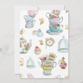 1er anniversaire Invitation | Tea Party (Dos)