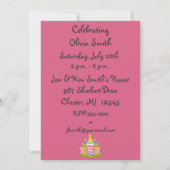 1er anniversaire Invitations de fête (Dos)