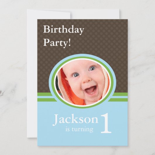 1er anniversaire Invitations de fête (Devant)