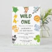 1er anniversaire invitations enfants fantaisie sau (Debout devant)