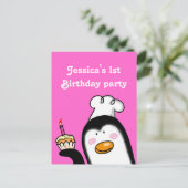 1er anniversaire invitations personnalisées (Debout devant)