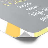 1er Anniversaire Jalon Poster Sunshine (Coin)