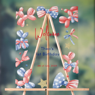 1er Anniversaire mignonne Balloon 4 Juillet Fête B