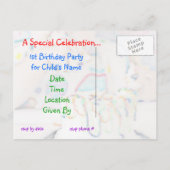 1er anniversaire Modèle de réception (Dos)