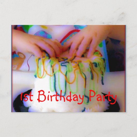 1er anniversaire Modèle de réception (Devant)