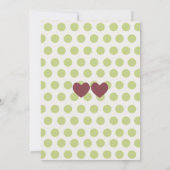 1er anniversaire ou Baby shower Invitation (Dos)