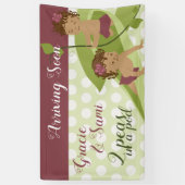 1er anniversaire ou bannière de Baby shower (Vertical)