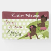 1er anniversaire ou bannière de Baby shower pour f (Horizontal)