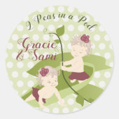 1er Anniversaire ou Sticker Baby shower Party (Devant)