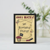 1er anniversaire Pirate Invitations (Debout devant)