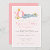 1er anniversaire Princess Party Invitation (Devant / Derrière)