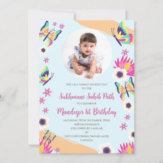 1er anniversaire Sukhmani Sahib invitation chemin